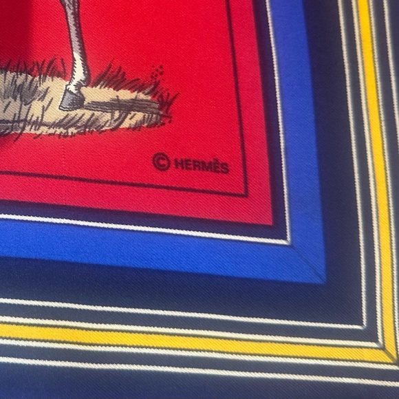 HERMES Silk Scarf Equestrian Design - 35” x 35” - Picture 5 of 16